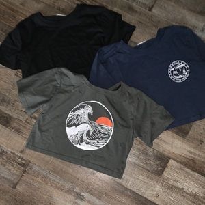 3 crop top shirts